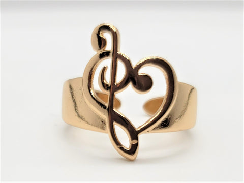 music notes-gold- adjustable-ring-gifts-birthday-Christmas
