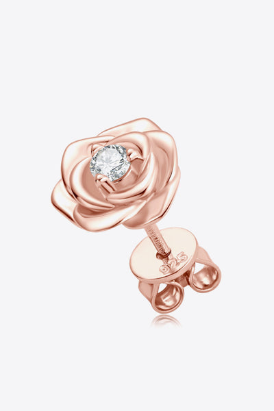 Baeful Moissanite Flower 925 Sterling Silver Earrings