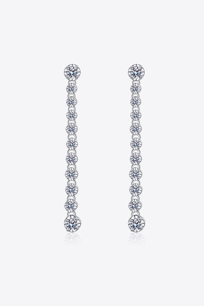 Baeful 1.18 Carat Moissanite Long Earrings