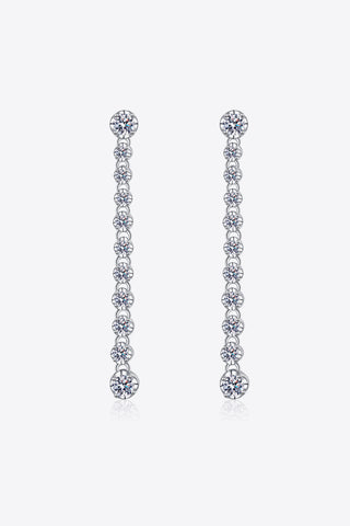 Baeful 1.18 Carat Moissanite Long Earrings