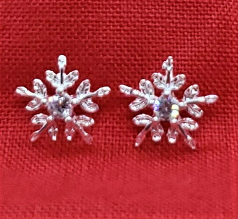 sterling silver-snowflake-earring-holiday